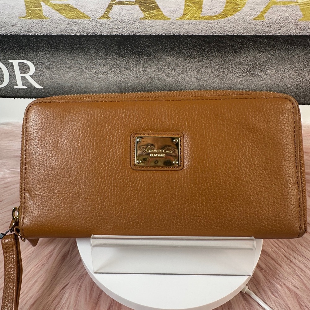 Kenneth Cole Reaction Tan Leather Wallet